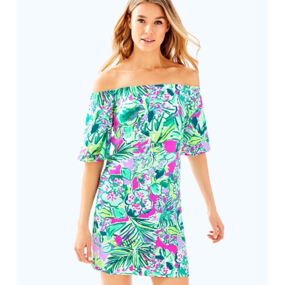 🆕 Lilly Pulitzer Fawcett Off the shoulder Dress